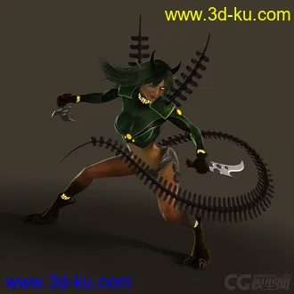 分享一个科幻女模型的图片