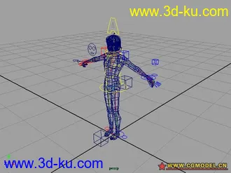 3D打印模型男人(绑定+表情)的图片