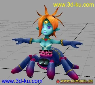 3D打印模型蜘蛛女的图片