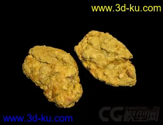 3D打印模型炸鸡块 快餐  Chicken Popper  fast food的图片