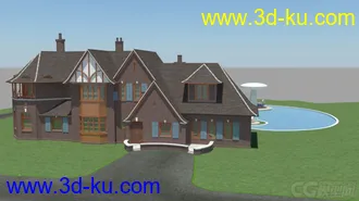 3D打印模型一幢小别野的图片