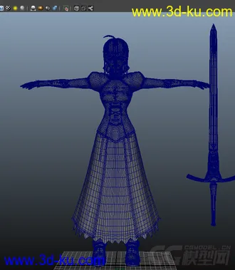 3D打印模型Saber_亚瑟王的图片