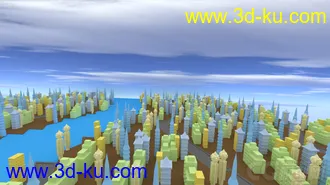 [blender模型]低面大场景的图片