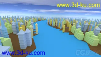 [blender模型]低面大场景的图片
