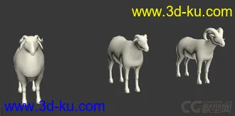 3D打印模型羊、狗、狼、虎的图片