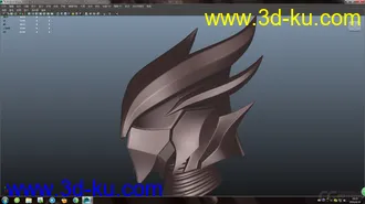 3D打印模型魔族头盔的图片