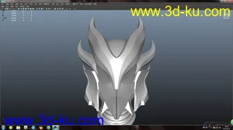 3D打印模型魔族头盔的图片