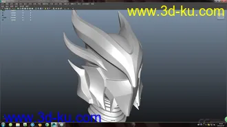 3D打印模型魔族头盔的图片