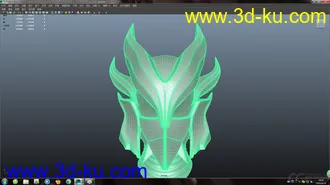 3D打印模型魔族头盔的图片