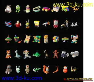3D max高精度玩具模型集锦 （第一部分）超可爱的图片