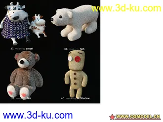 3D max高精度玩具模型集锦 （第一部分）超可爱的图片