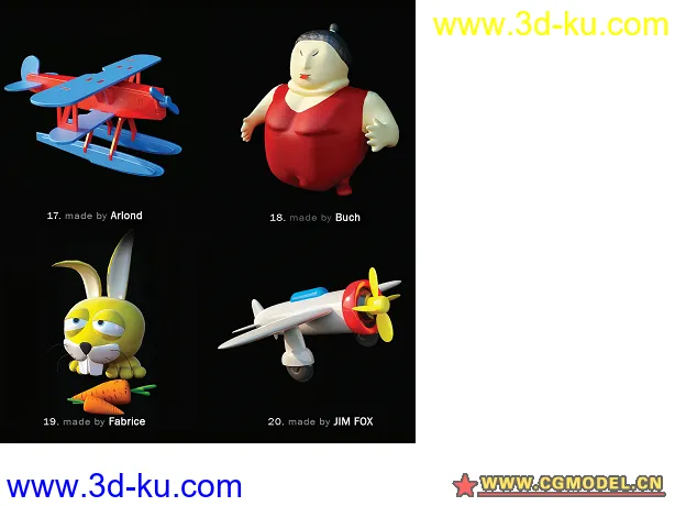 3D max高精度玩具模型集锦 （第一部分）超可爱的图片7