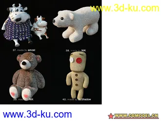 3D max高精度玩具模型集锦 （第一部分）超可爱的图片