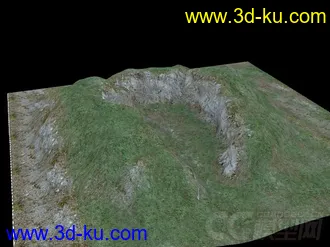 3D打印模型葫芦型山谷 有一个出口的图片