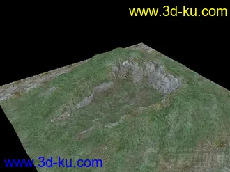 3D打印模型葫芦型山谷 有一个出口的图片