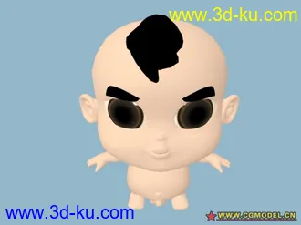 3D打印模型男娃(绑定+表情)的图片
