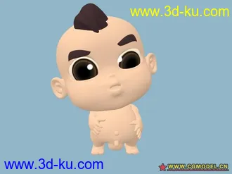 3D打印模型男娃(绑定+表情)的图片