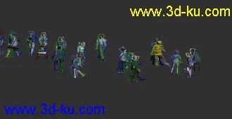 3D打印模型老人-小孩-婴儿车-人物的图片