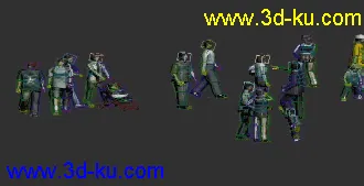 3D打印模型老人-小孩-婴儿车-人物的图片