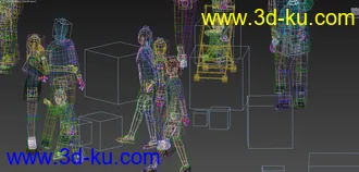 3D打印模型老人-小孩-婴儿车-人物的图片