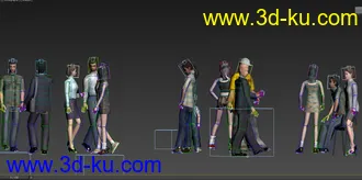 3D打印模型老人-小孩-婴儿车-人物的图片