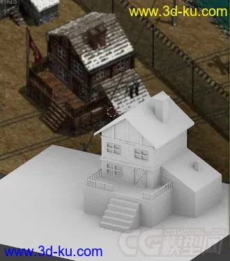 [blender模型]盟军游戏中的建筑的图片