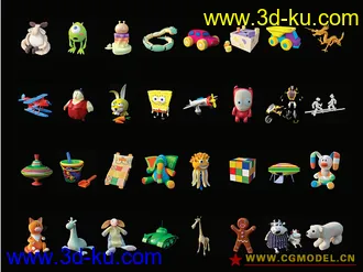 3D max高精度玩具模型集锦 （第三部分）超可爱的图片