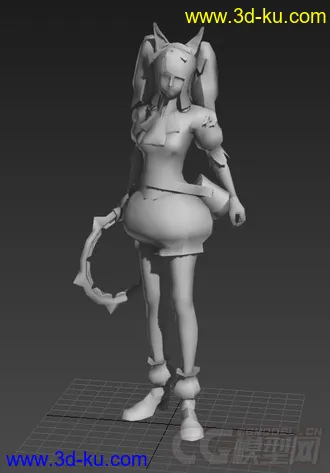 转别人的一个女孩模型的图片