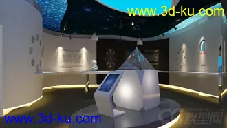 3D打印模型VR渲染小面积展厅 灯光 贴图都有 肯能略显生涩的图片