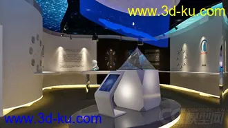 3D打印模型VR渲染小面积展厅 灯光 贴图都有 肯能略显生涩的图片