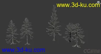3D打印模型枯树 枯木的图片