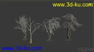 3D打印模型枯树 枯木的图片