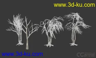 3D打印模型枯树 枯木的图片