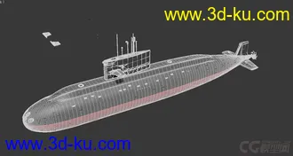 3D打印模型元级潜艇  yuan-class submarine的图片