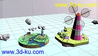 3D打印模型lowpoly 低面场景的图片