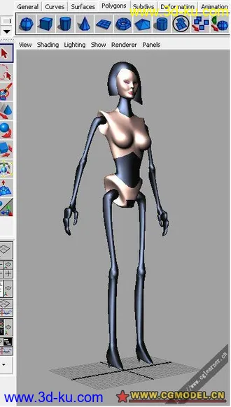 女人物的角色模型初体的图片