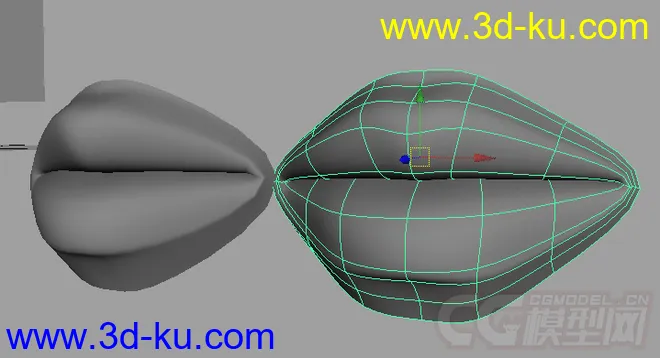 torus基础模型做的嘴的图片2