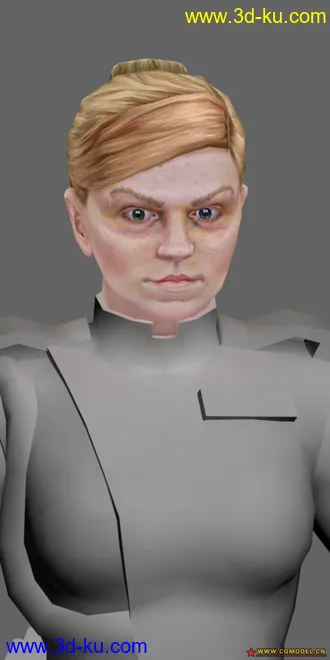 3D打印模型星际女舰长的图片