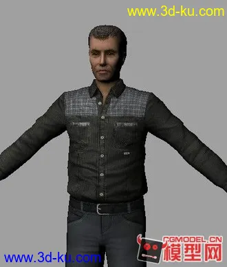 3D打印模型带骨骼的男人的图片