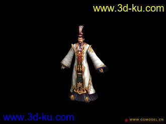 古代人物模型-谋士的图片