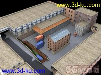 3D打印模型CS白房场景的图片