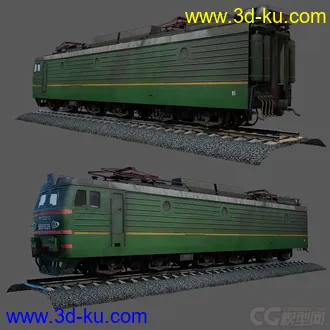 3D打印模型火车 列出-轨道-石子 一套完整文件的图片