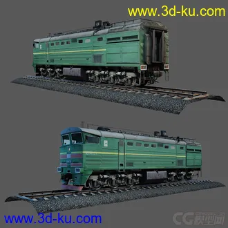 3D打印模型火车 列出-轨道-石子 一套完整文件的图片