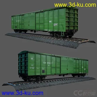 3D打印模型火车 列出-轨道-石子 一套完整文件的图片
