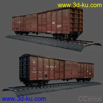 3D打印模型火车 列出-轨道-石子 一套完整文件的图片