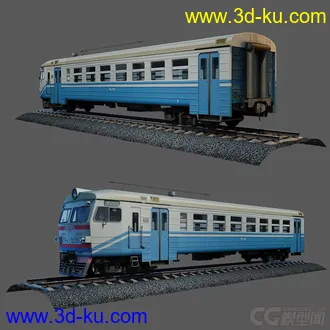 3D打印模型火车 列出-轨道-石子 一套完整文件的图片