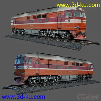 3D打印模型火车 列出-轨道-石子 一套完整文件的图片