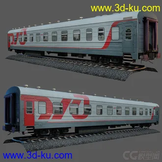 3D打印模型火车 列出-轨道-石子 一套完整文件的图片