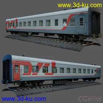3D打印模型火车 列出-轨道-石子 一套完整文件的图片