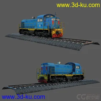 3D打印模型火车 列出-轨道-石子 一套完整文件的图片